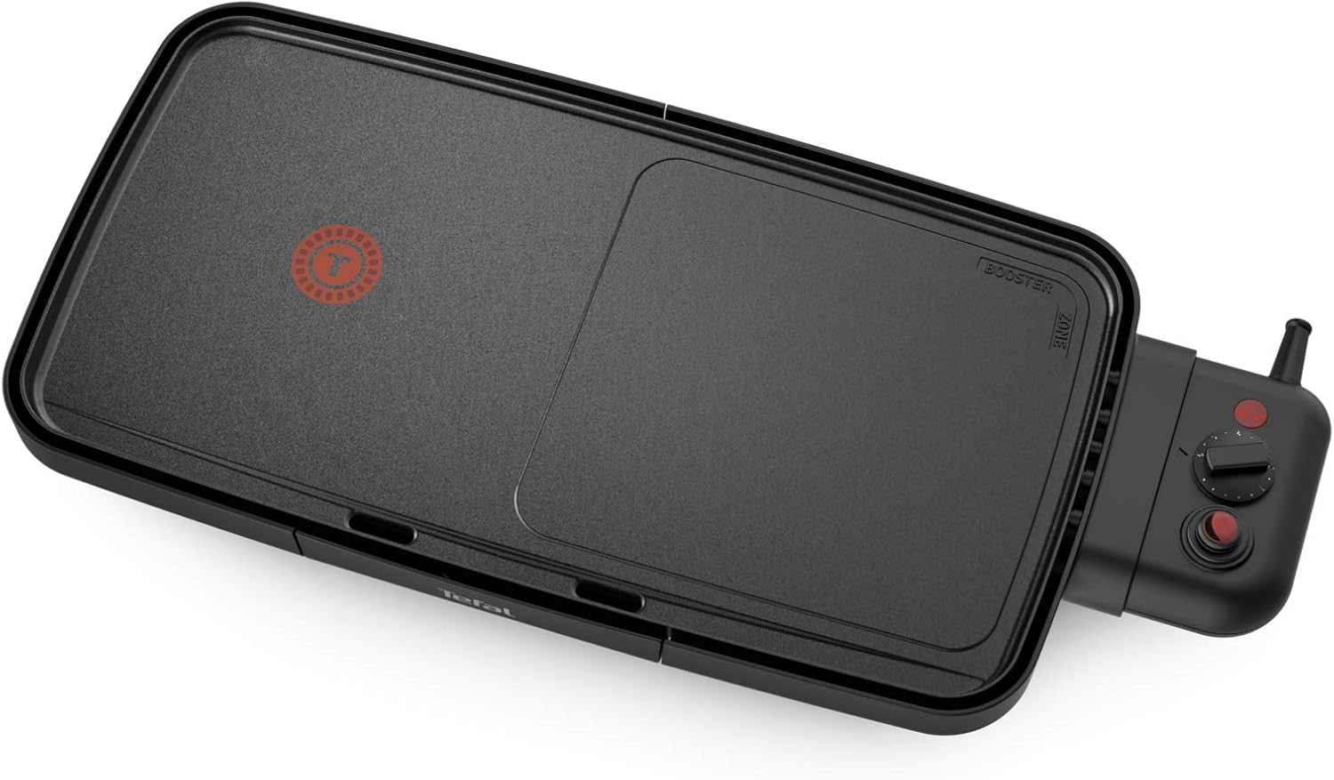 Tefal - Booster Series - grande surface - 2 zones, 2200W, thermostat réglable, antiadhésif, CB642800