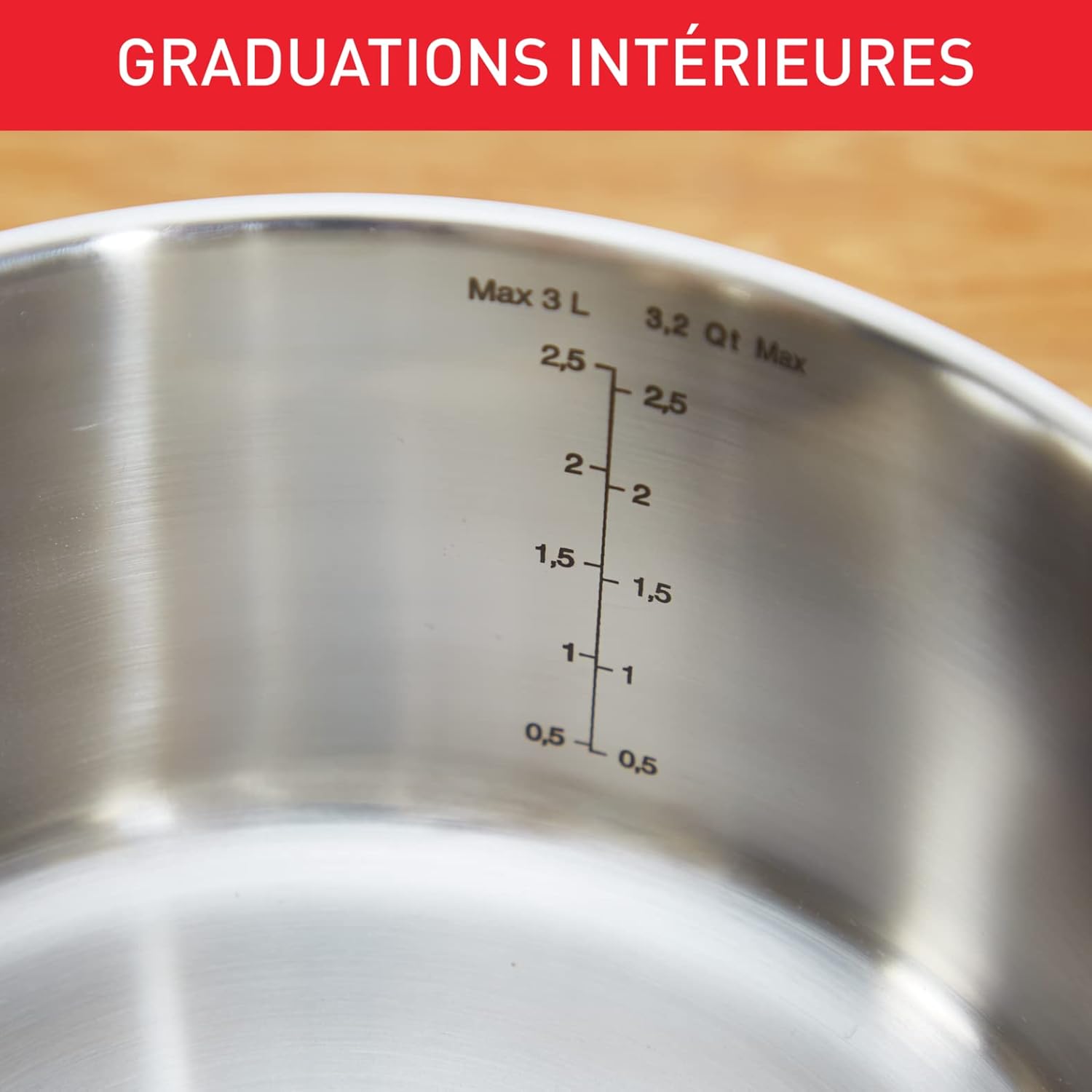 Tefal - Duetto On - batterie cuisine 9 pièces inox, induction, couvercles filtrants, garantie 10 ans - A705S936