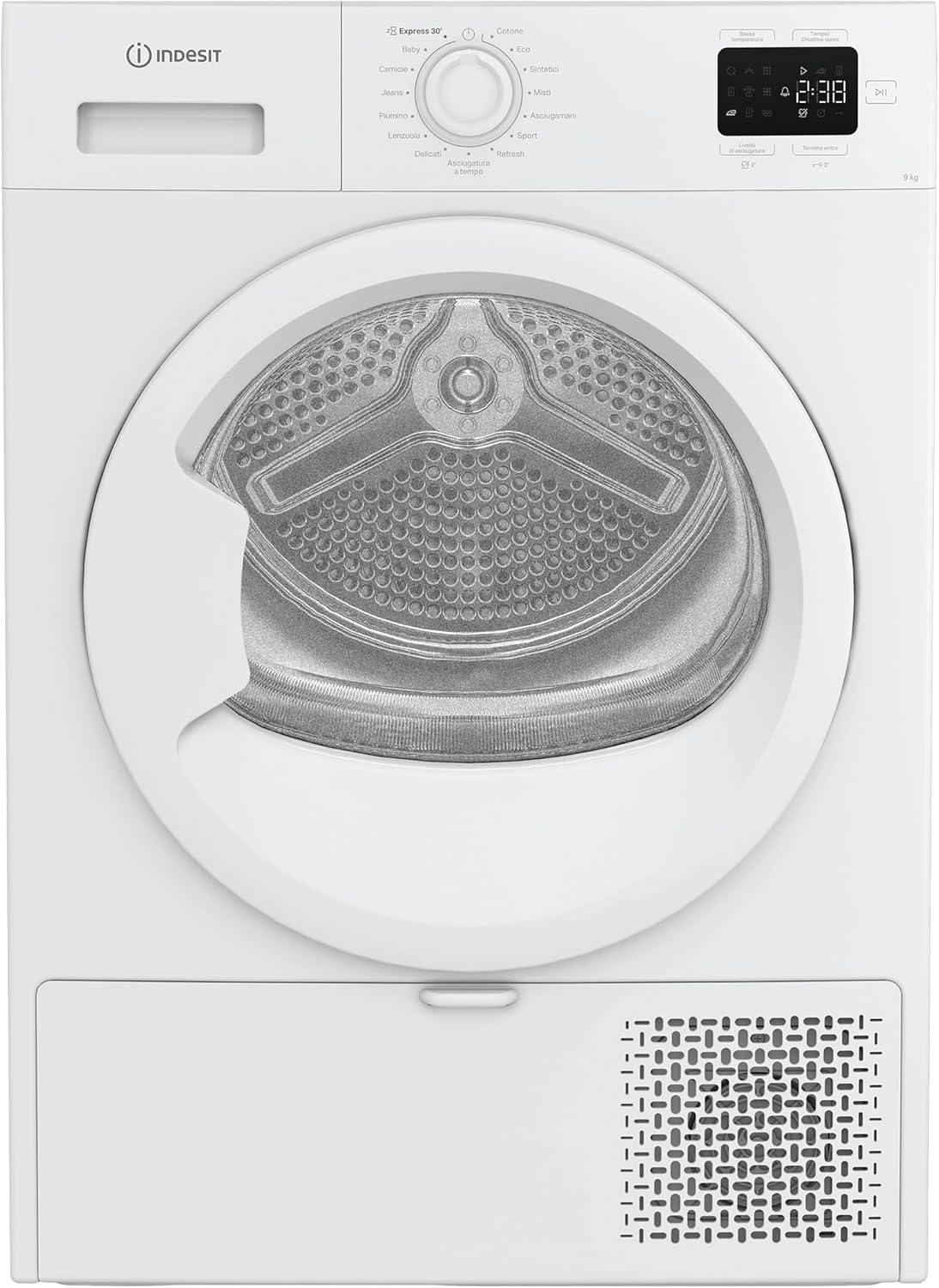 Indesit - sèche-linge pompe à chaleur - 9kg, filtre 2 en 1, cycle rapide, classe E - C YD 92D WW IT