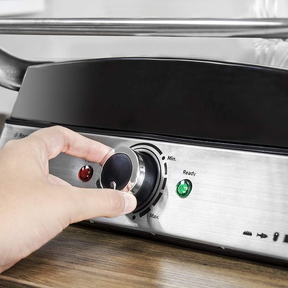 Cecotec - Rock’nGrill Pro - 34x23cm - plaques réversibles amovibles, inox