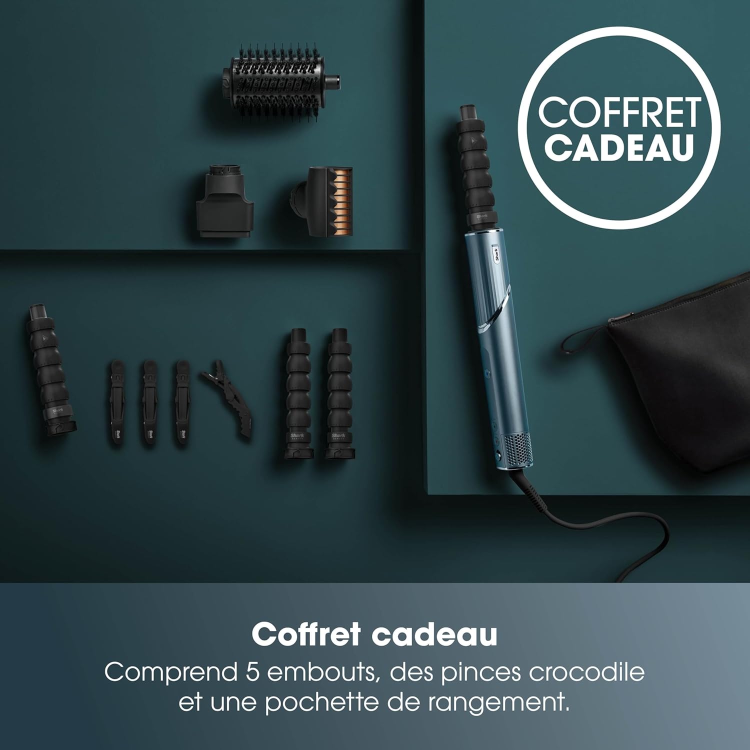 Shark - FlexStyle Air Styler - sèche-cheveux multi-accessoires, tous types de cheveux