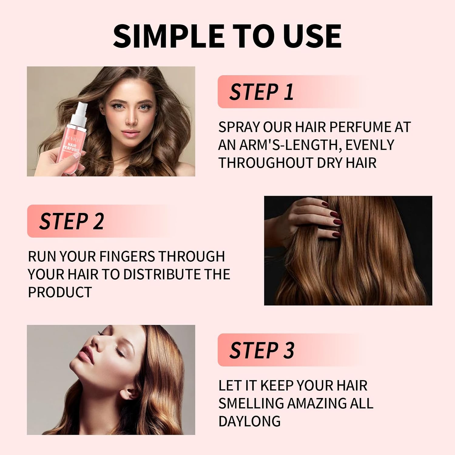 Sevich - Parfum cheveux femme 85ml - senteur gourmande persistante