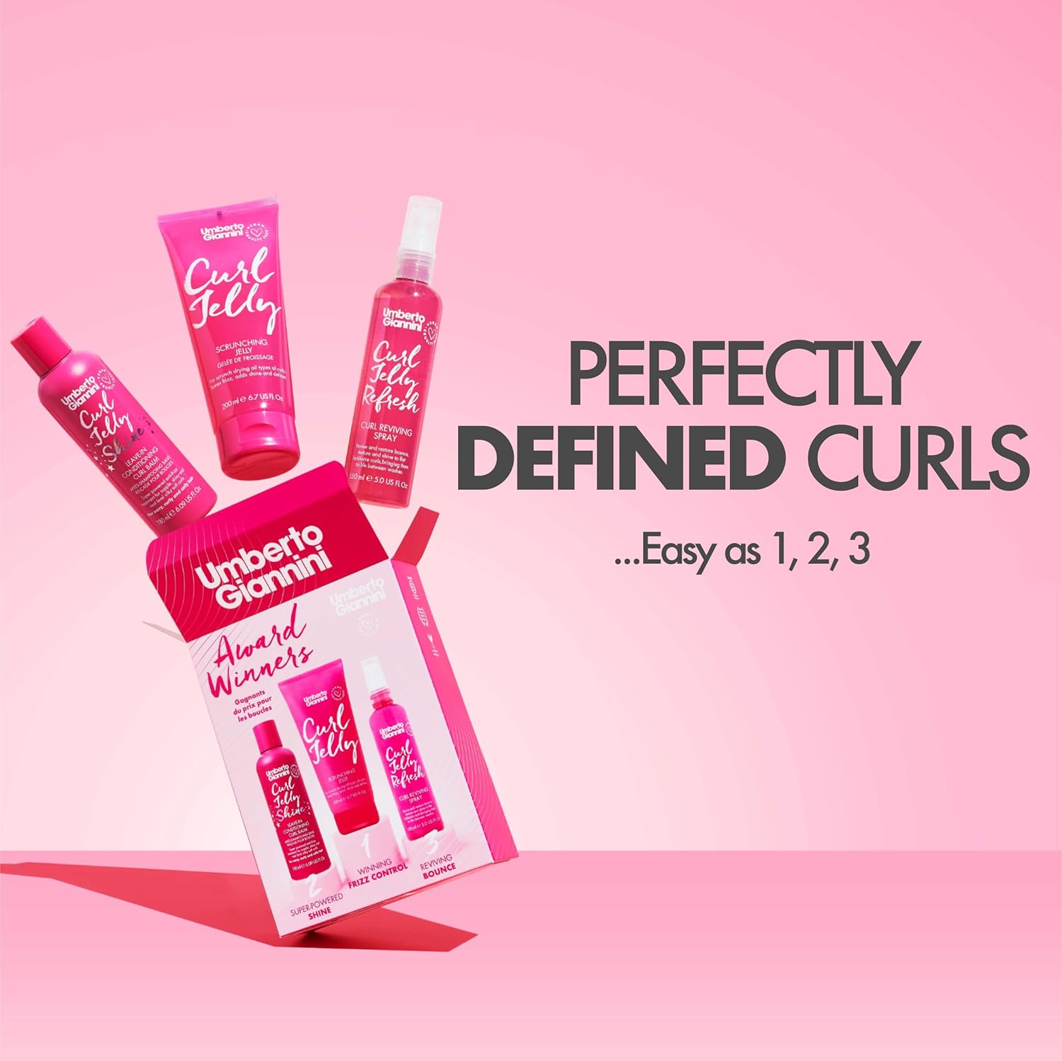 Umberto Giannini - Curl Styling Lauréats - 150/200ml - vegan, sans cruauté, brillance et rafraîchissement