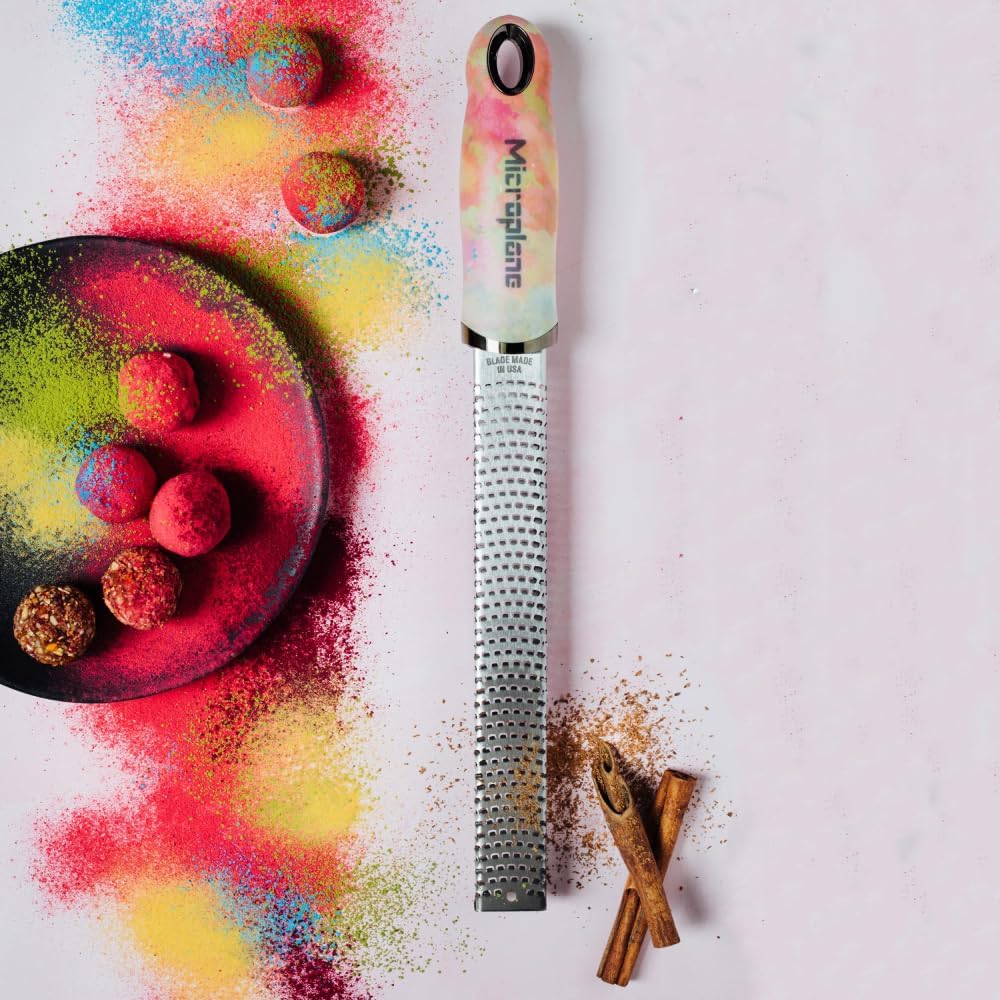 Microplane - Râpe à zester série Ombre - lame fine, inox, US, zeste, parmesan