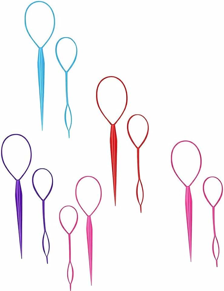 Outil de coiffure - lot de 10 - grand/petit - couleurs assorties, idéal débutants