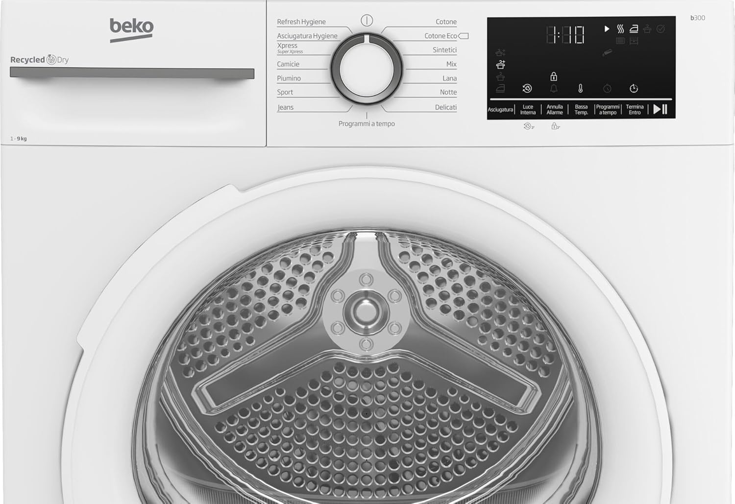 Beko - sèche-linge série BMT - 9 kg - moteur inverter, classe A+++ BMT491WI