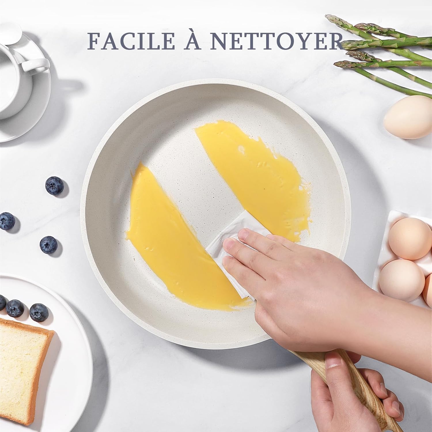 GiPP - Poêle à frire granit 26cm - antiadhésive saine induction