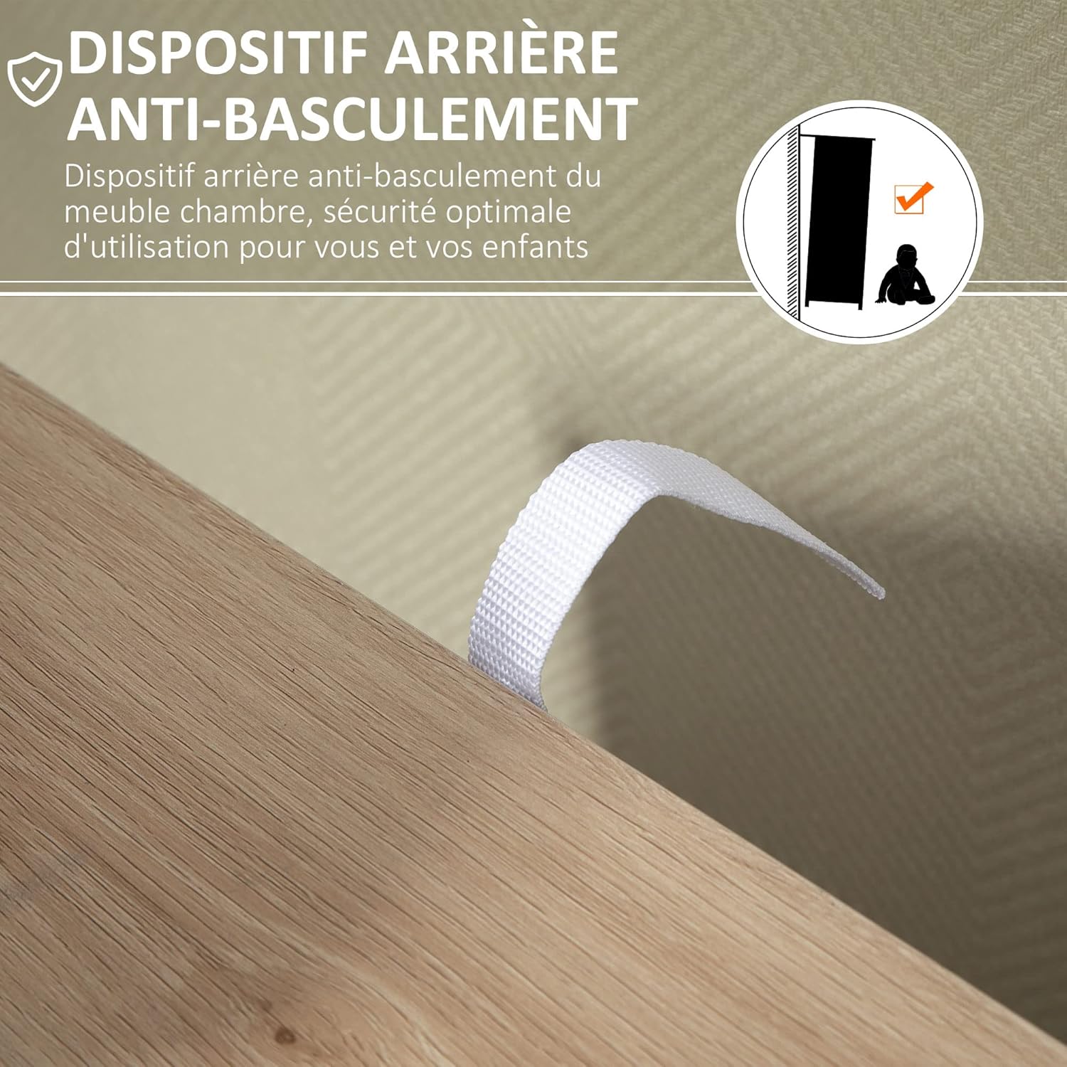 HOMCOM - Buffet moderne 1 placard 4 tiroirs bois - 80x30x70 cm - rangement entrée salon cuisine