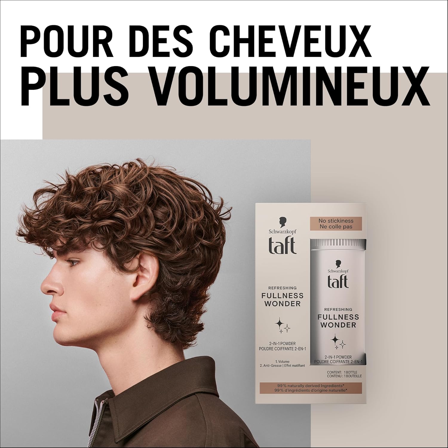 Schwarzkopf - Taft Poudre Coiffante 10g - volume, effet mat, 99% naturel
