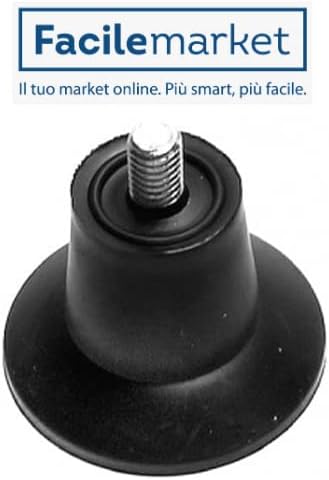 Pieds pour trancheuse - Ø8mm h35mm - lot de 4, caoutchouc robustes