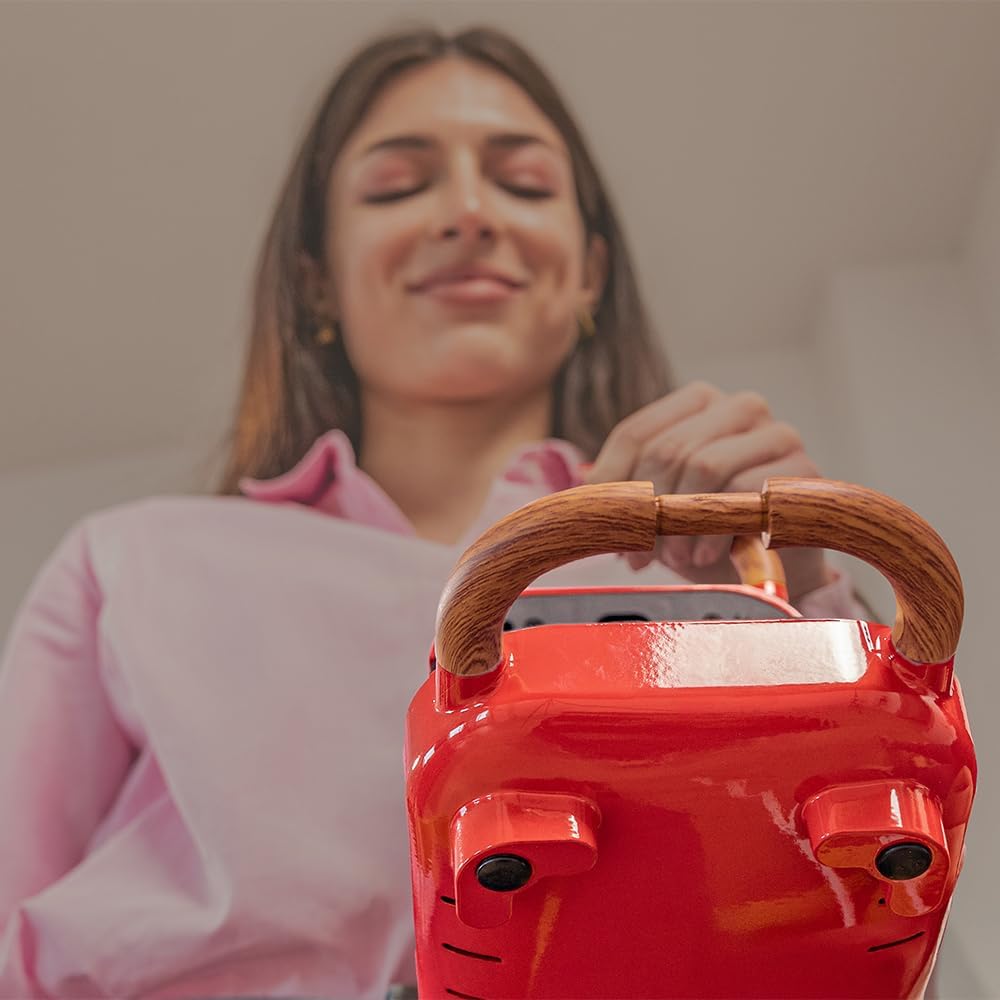 Cecotec - Rock'nToast Retro One - 700W, 3 plaques, revêtement RockStone