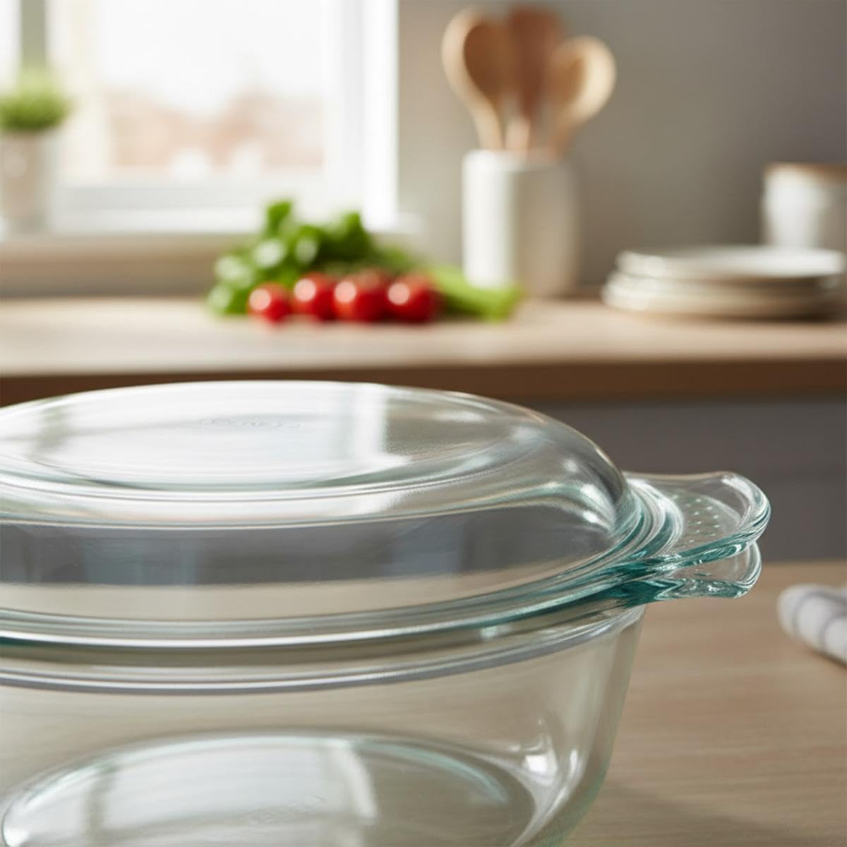 Pyrex - cocotte ronde - verre, 4,9 L, résistante - 118A000