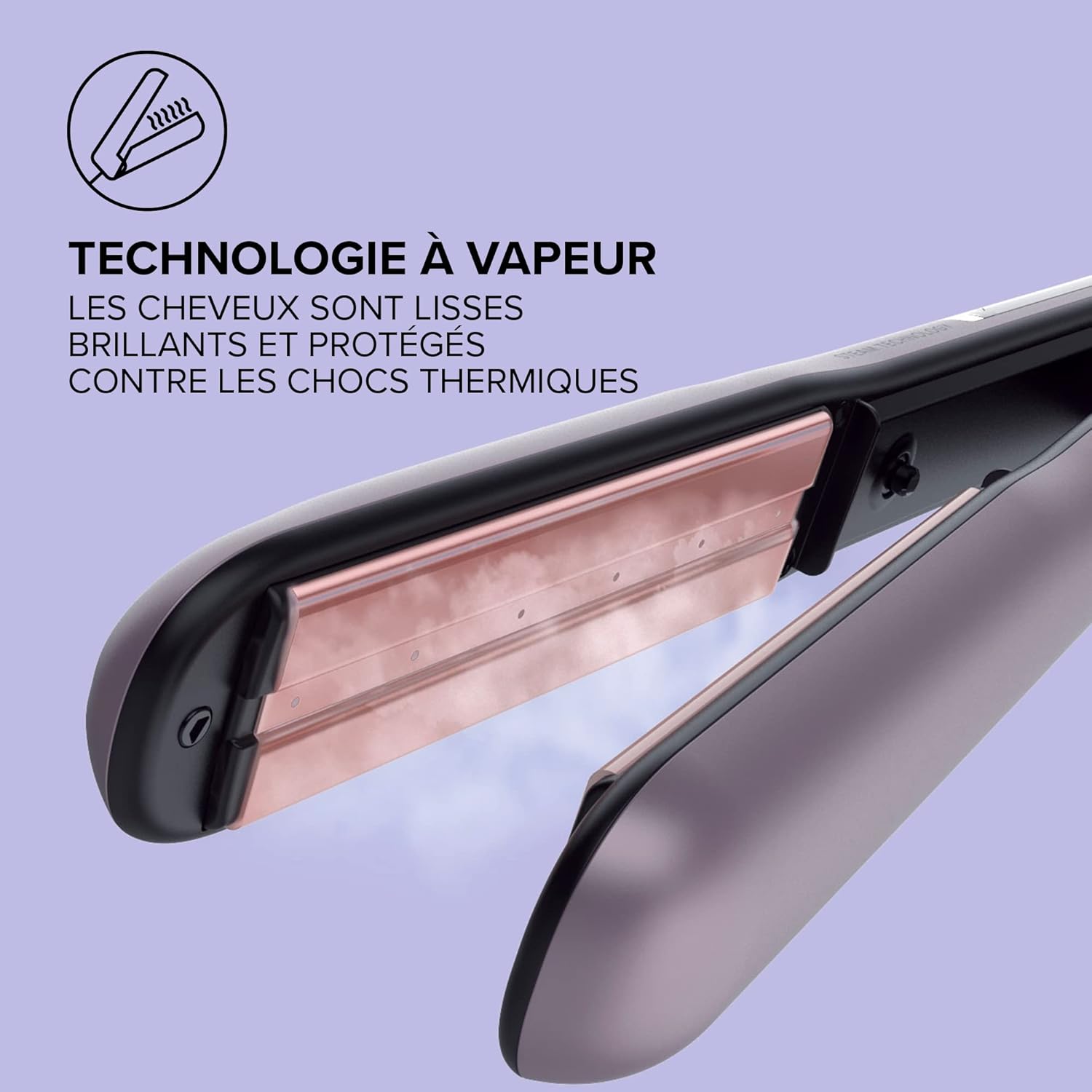 Bellissima - Steam Céramique - lisseur vapeur, ajustable, huile d’argan, arrêt auto