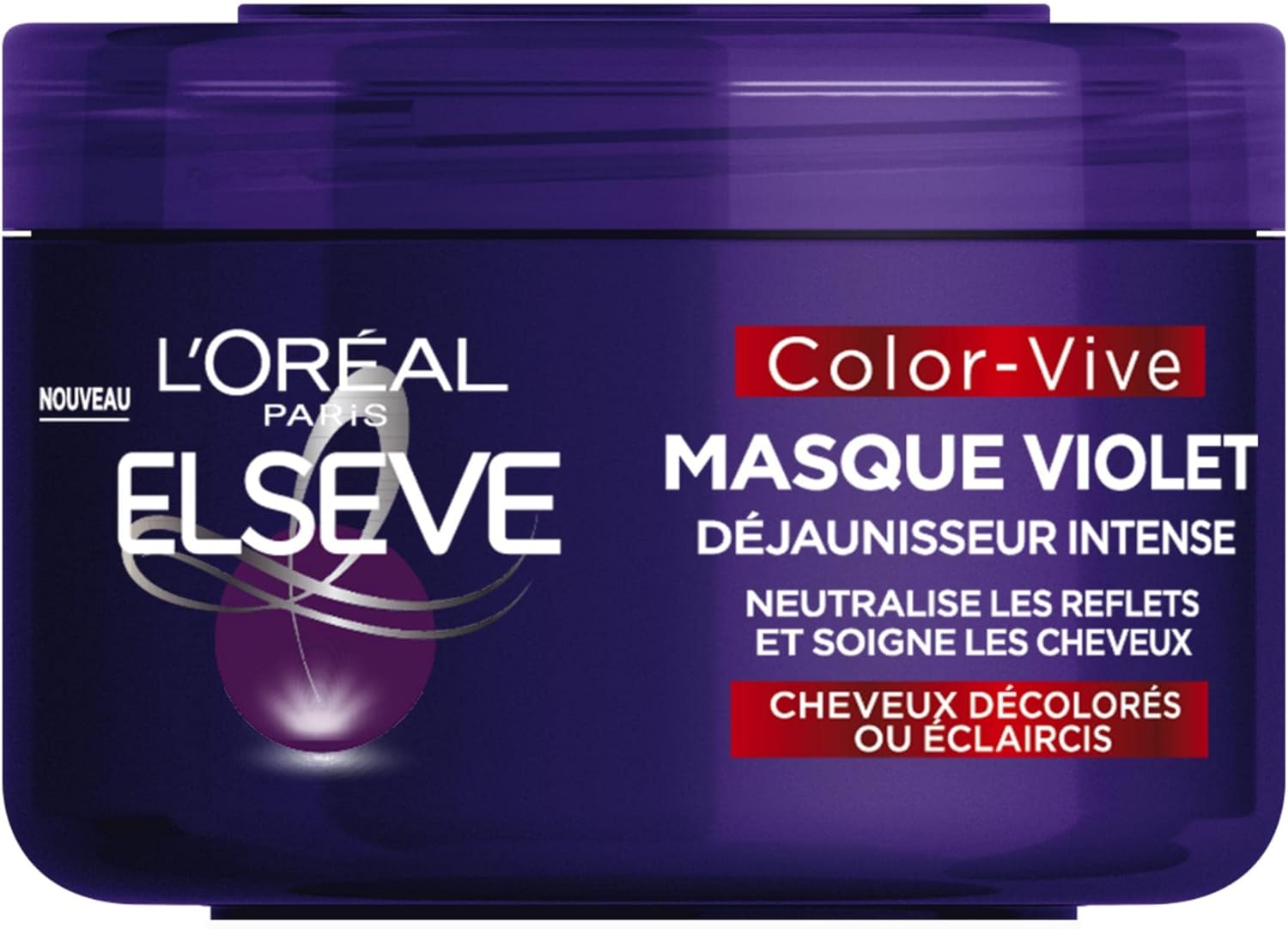 L'Oréal Paris - Elseve Color-Vive - 250 ml - masque violet anti-reflets jaunes