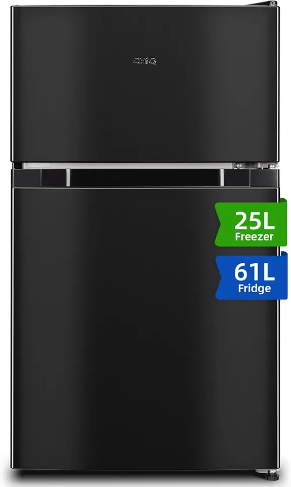 CHIQ - Réfrigérateur congélateur haut, 86L, portes réversibles, congélateur 4*, 12 ans garantie compresseur, classe E