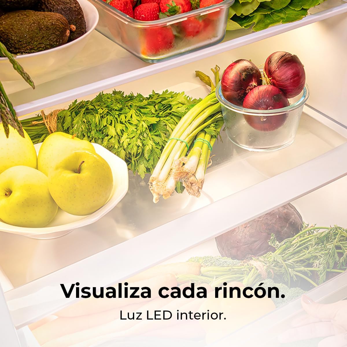 Cecotec - Bolero CoolMarket Combi 356 - 200x60 cm - verre, No Frost, faible conso - 356 White Glass D.