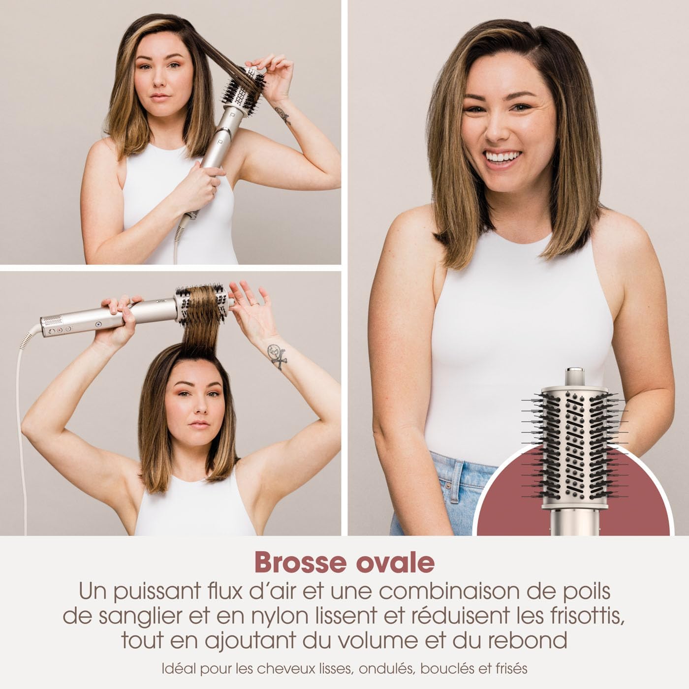 Shark - Styler à air chaud multi-styles - coiffage sans chaleur, brosses, boucleurs, concentrateur, tous cheveux