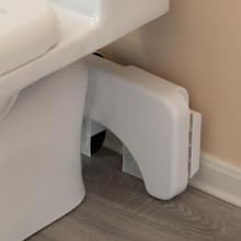 Tabouret de salle de bain - multifonction, compact, portable, blanc, robuste