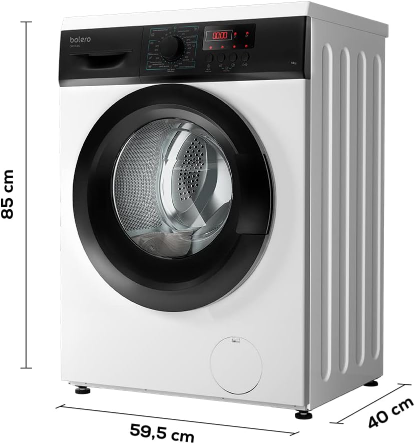 Cecotec - Lavadora Bolero DressCode - 6 kg - 8 programas, LED, DelayStart - 6000N