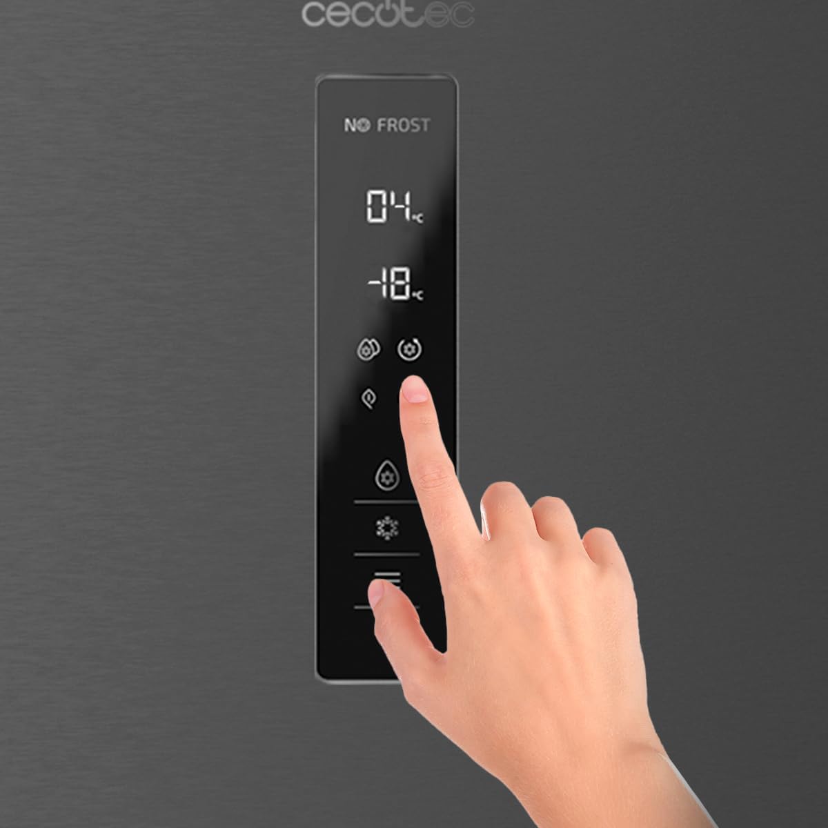 Cecotec - Bolero CoolMarket Combi - 200x60cm - 356L, No Frost, Multi Air Flow, basse conso