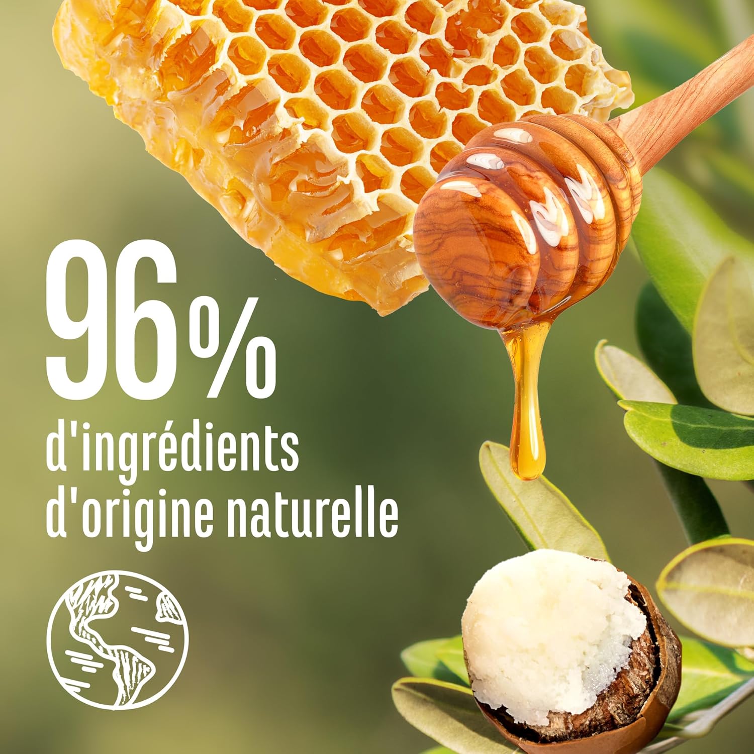 Le Petit Marseillais - Masque 4en1 370ml - Nutrition miel karité, 96% naturel