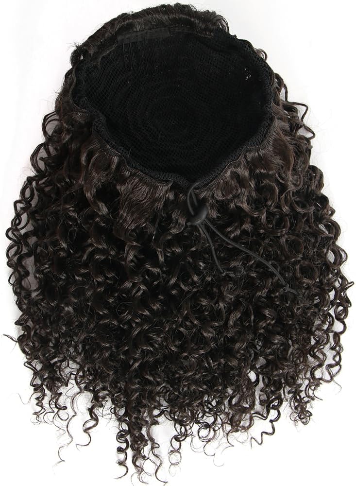 Extension queue cheval afro-américaine - bouclée - 12 pouces - cheveux courts