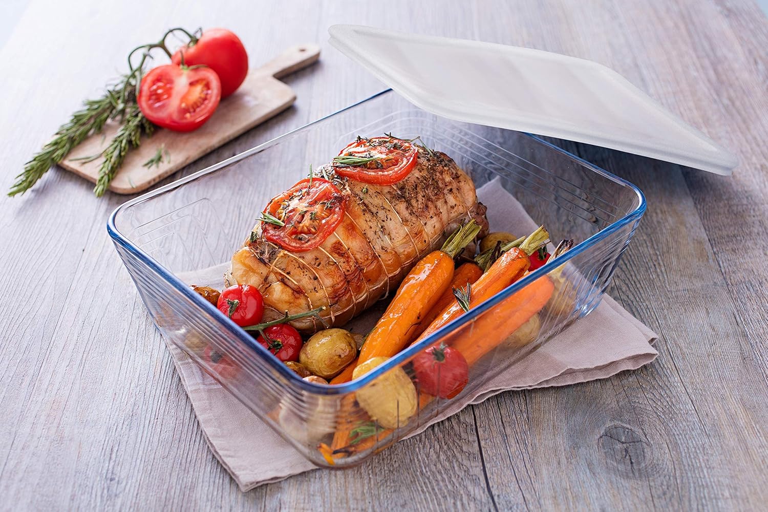 Pyrex - Cook & Freeze - 27x22 cm - plat rectangulaire avec couvercle, lot de 2