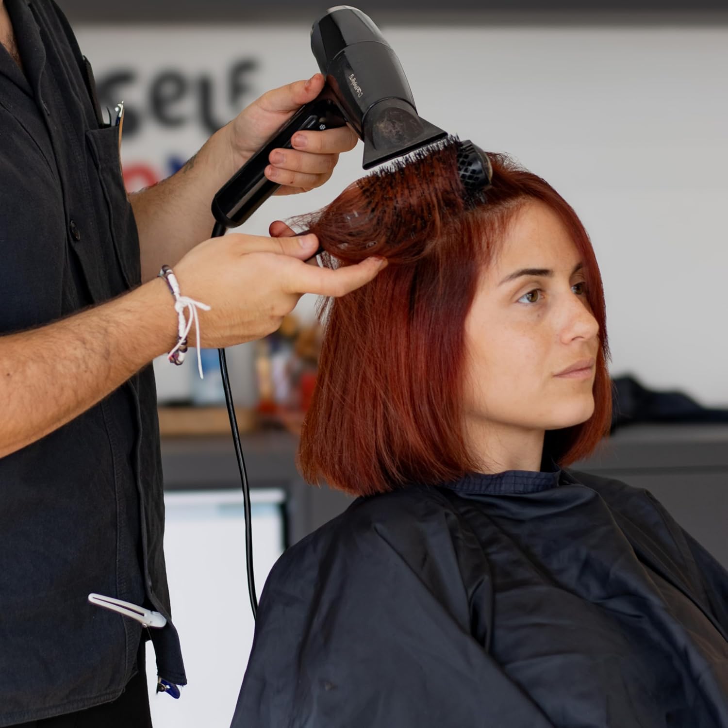 Olivia Garden – Expert Blowout Shine – Brosse ronde céramique antistatique, brushing brillant et sans frisottis