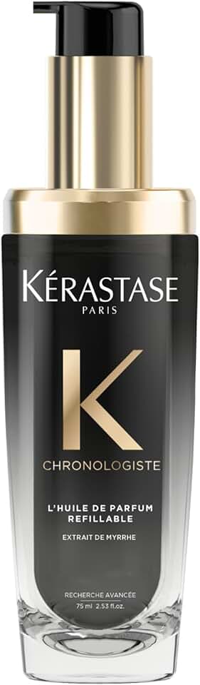 Kérastase - Chronologiste Huile cheveux 75ml - nourrit, revitalise, parfum myrrhe, flacon rechargeable