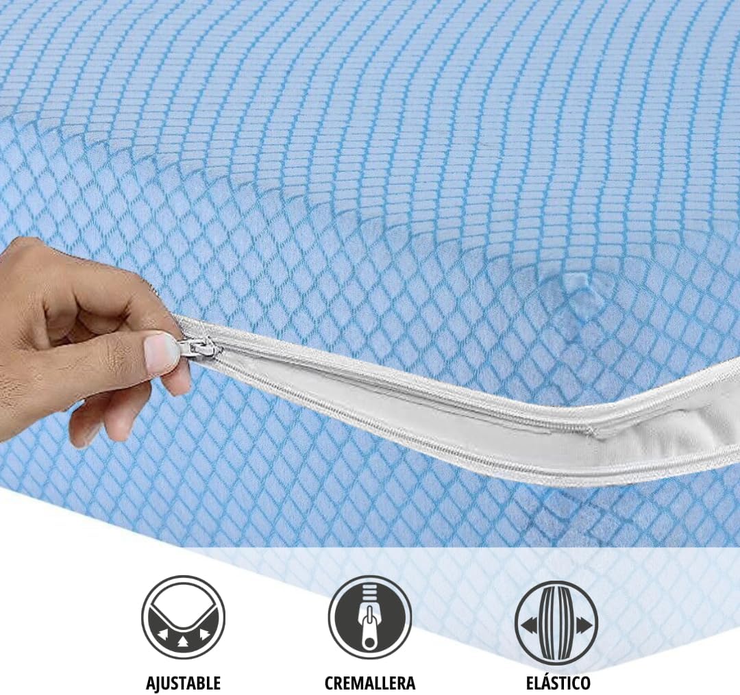 Degrees Home - Teide - 140 cm - housse matelas anti-acariens, douce, lavable