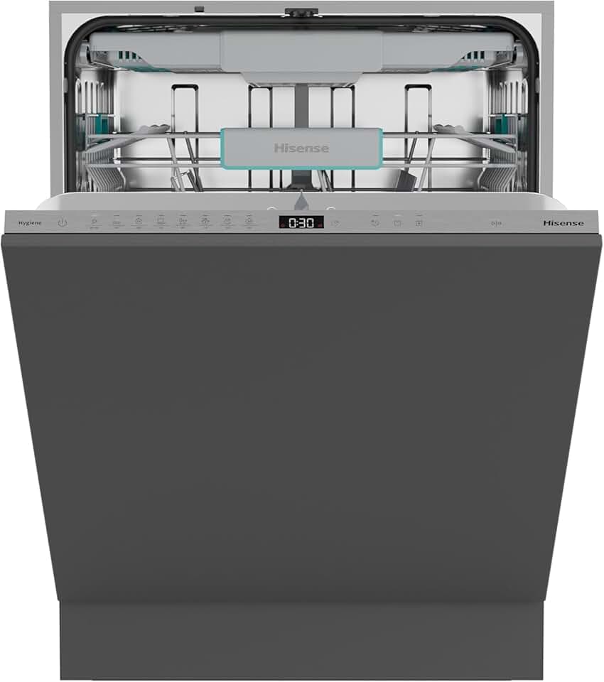 Hisense - lave-vaisselle 16 couverts, 3 paniers, 8 programmes, HV16A