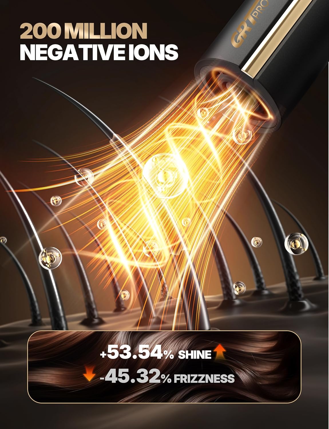 Sèche Cheveux Professionnel - pliable 2200W, ionique, 410g, 4 températures, 3 vitesses, 110000RPM