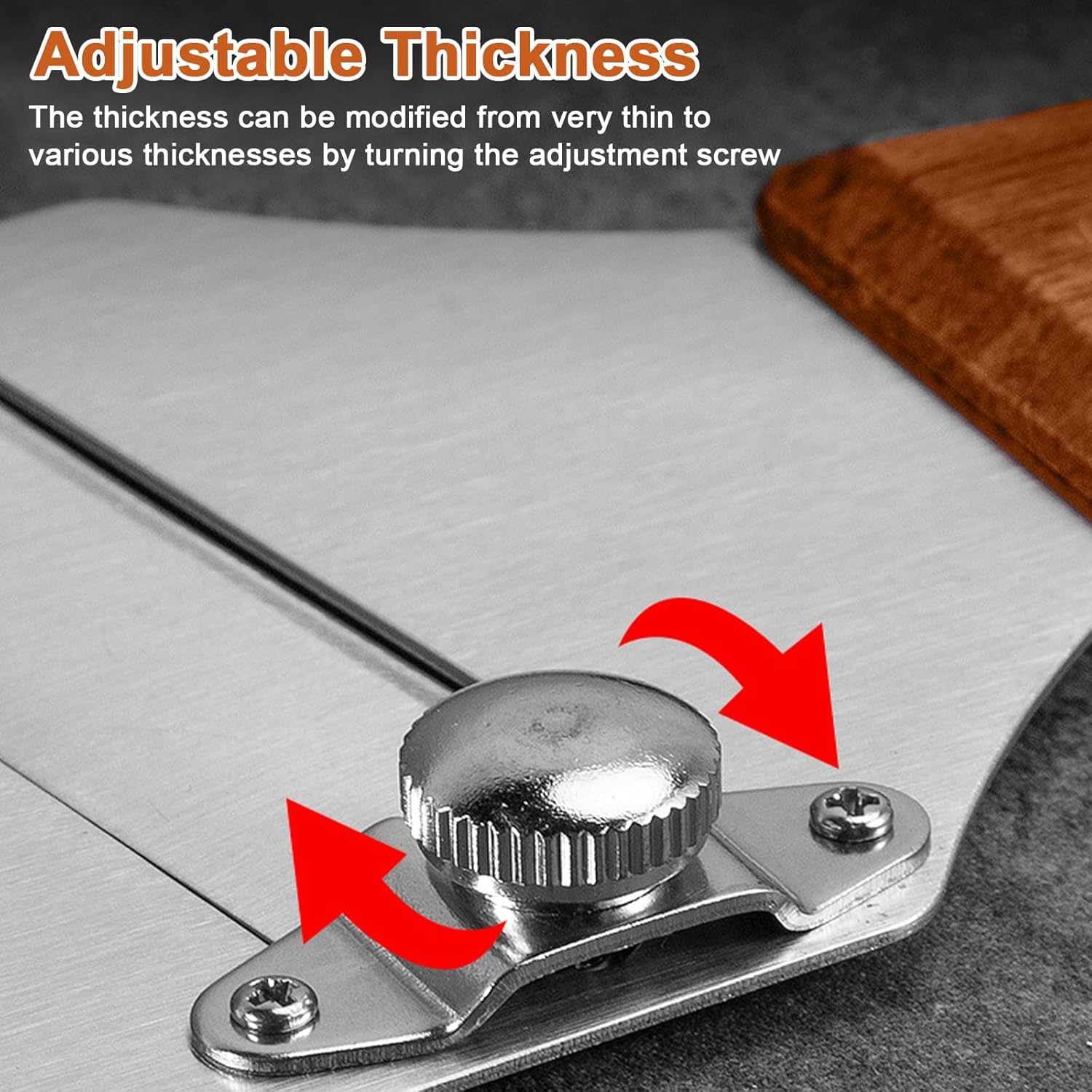 Coupe Truffe - trancheuse réglable bois et inox - idéal fromages, chocolat, légumes