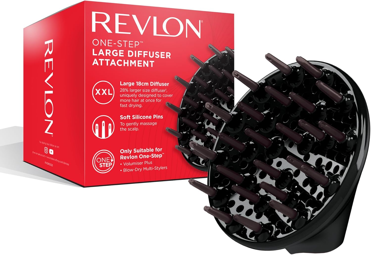 Revlon - One-Step Série - grand diffuseur, séchage rapide, RVDR5323