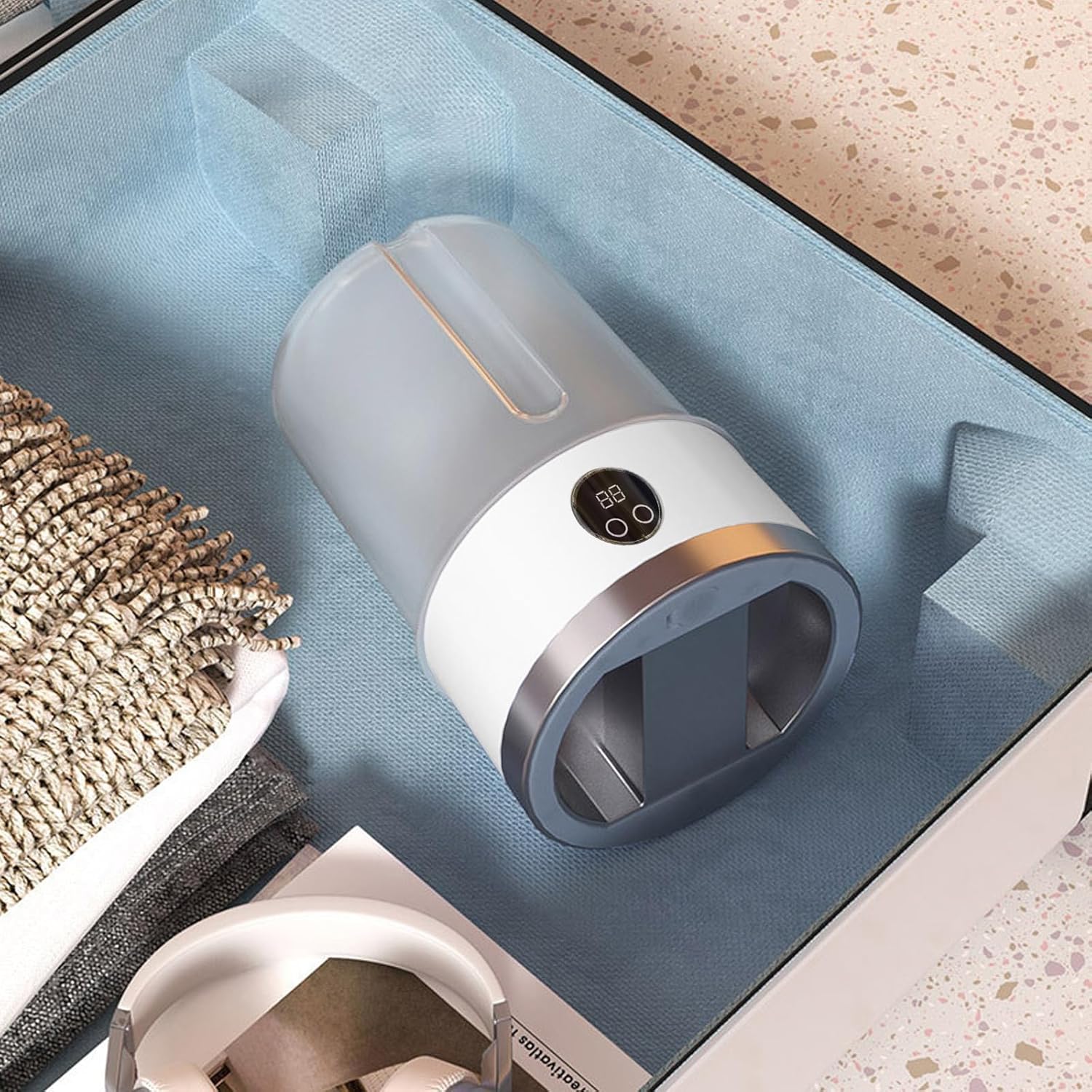 Mini machine à laver portable, 1L, 2 programmes, compacte, rechargeable