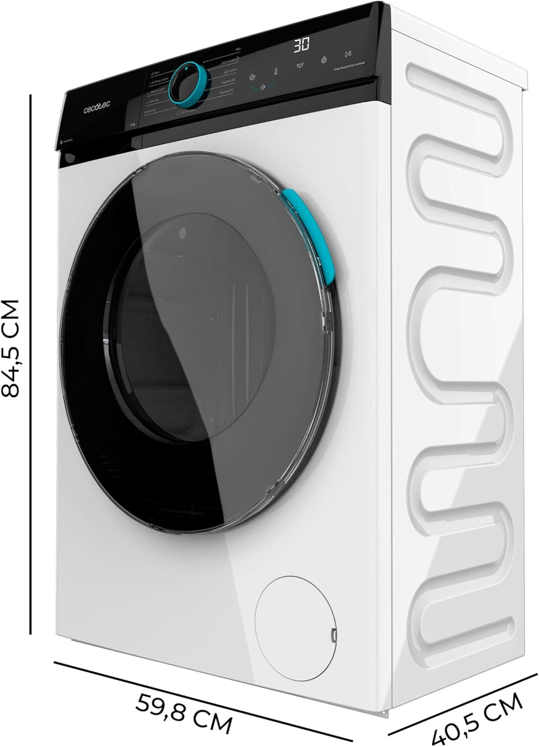 Cecotec - Bolero DressCode 6160 - 6kg, 1200tr/min, moteur Inverter