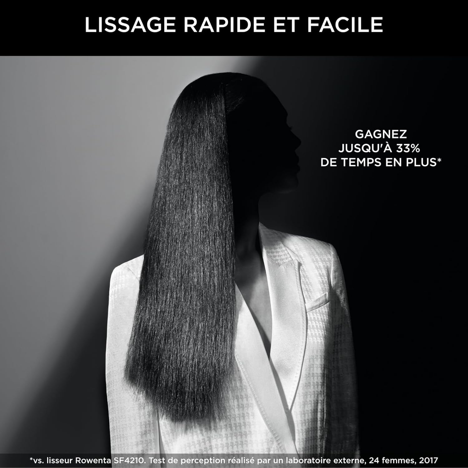 Rowenta x KARL LAGERFELD - Power Straight - brosse lissante, lissage rapide, tous types de cheveux - CF582LF0