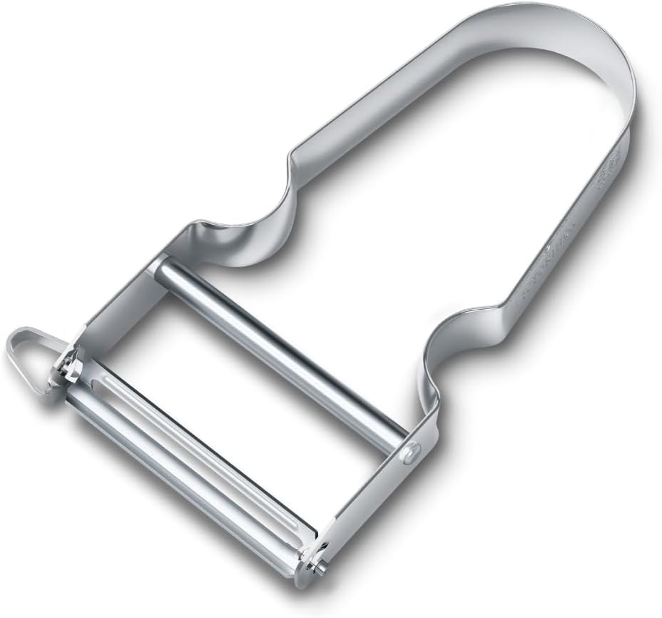 Victorinox - Éplucheur STAR - manche métal, lame pendulaire, Swiss Made
