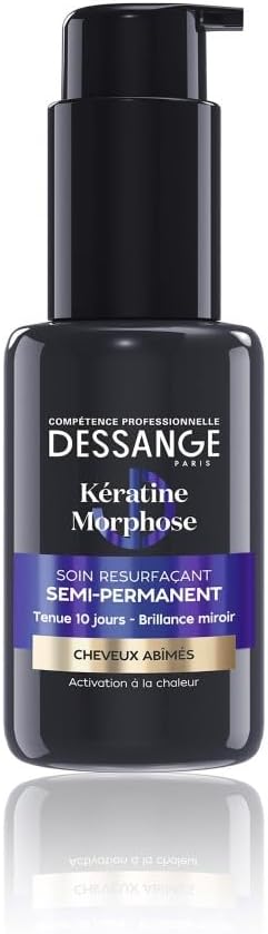 DESSANGE - Soin Kératine Morphose - 50ml - Cheveux abîmés, sans rinçage, effet resurfaçant