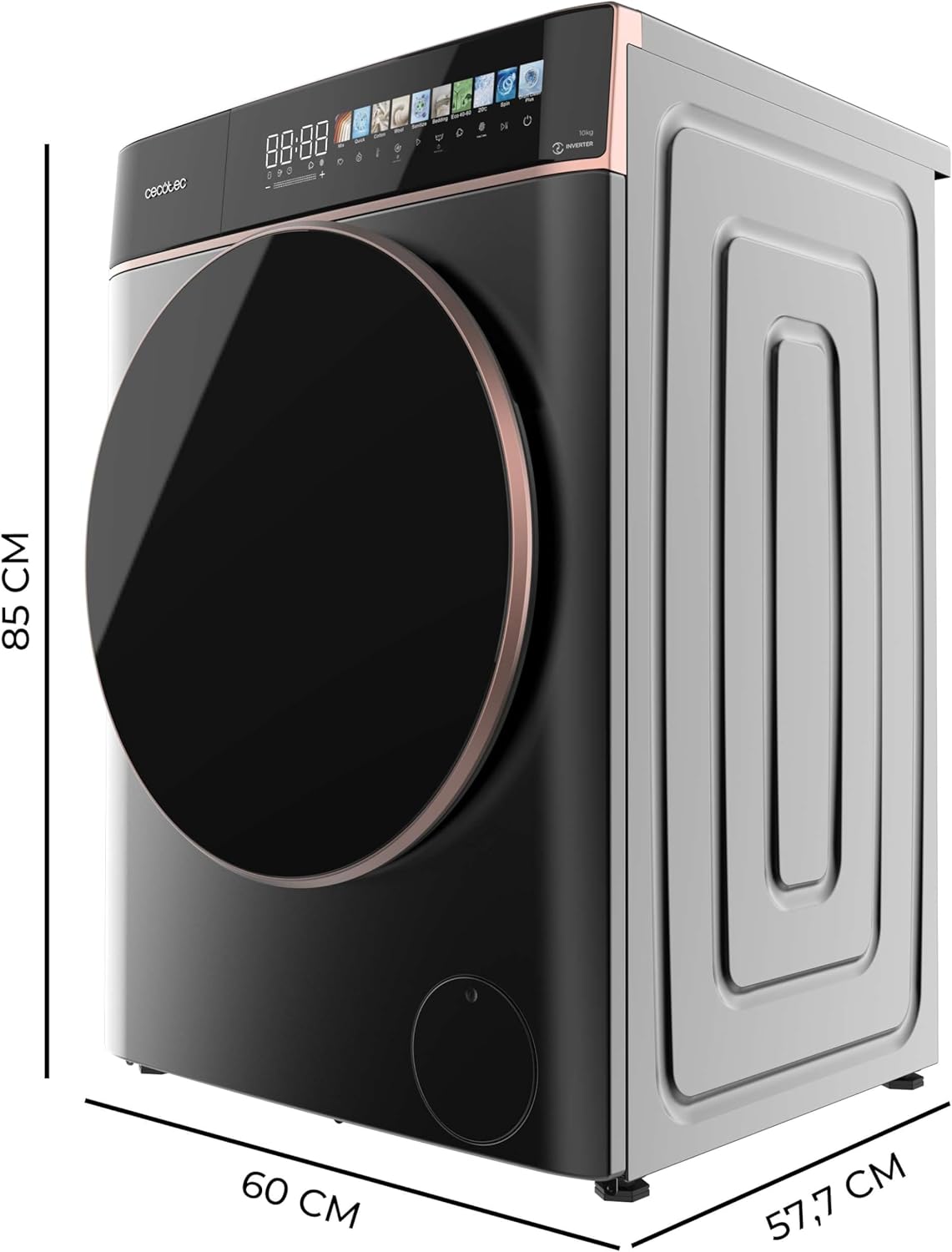 Cecotec - Bolero DressCode 10 kg 1400 tr/min, écran 10,3