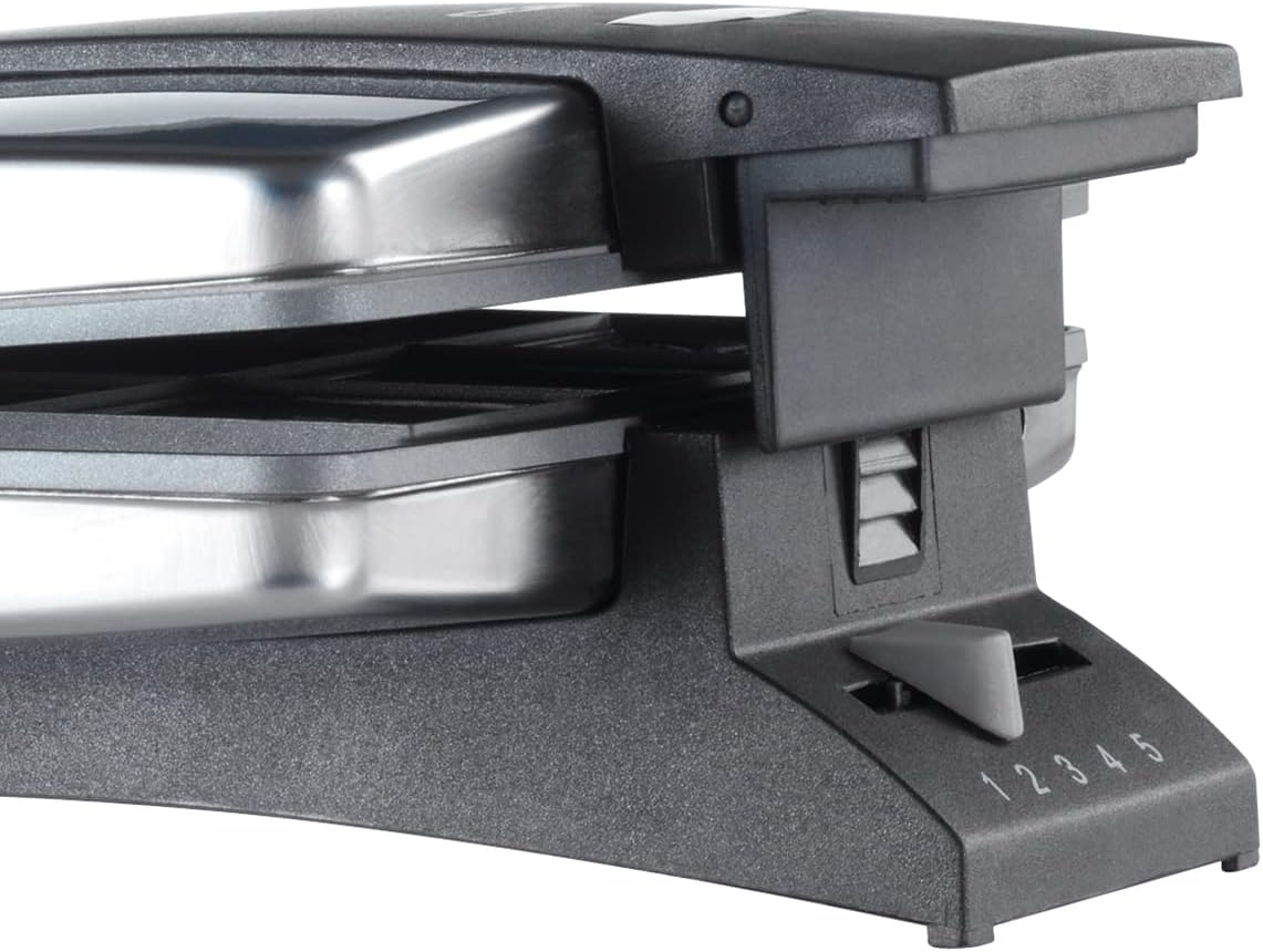 Cloer - Gaufrier 1431 - inox, 930W, 9 gaufres, revêtement antiadhésif