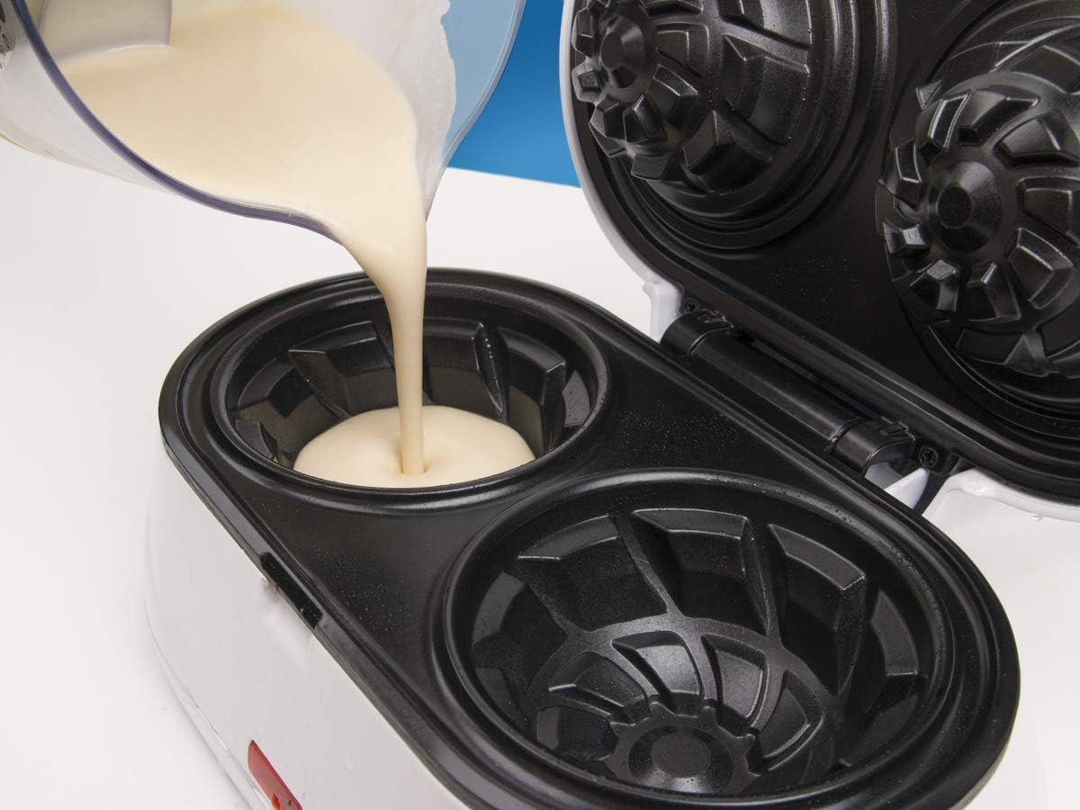 StarBlue - Double Gaufrier Coupelle - 1200W - 220V/240V, prise EU/UK