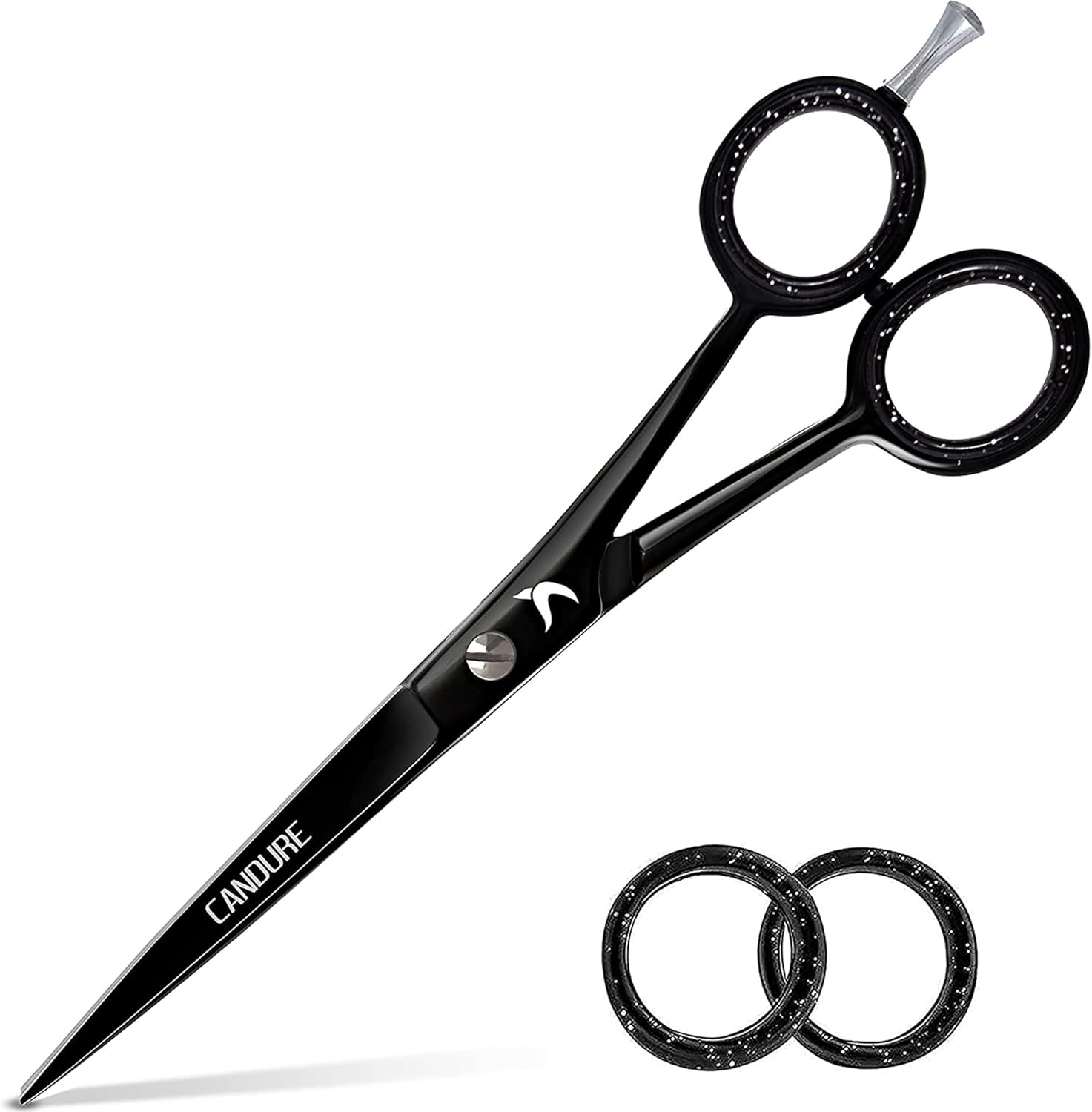 Candure - ciseaux professionnels noirs 6,5