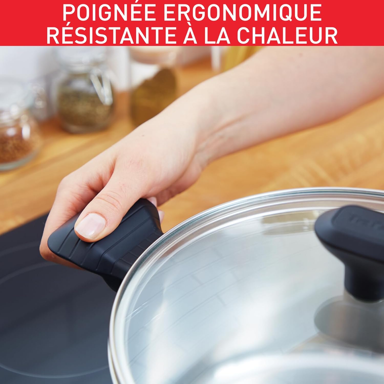 Tefal - Comfort Max - faitout 24cm inox induction, poignées isolées, C9734604