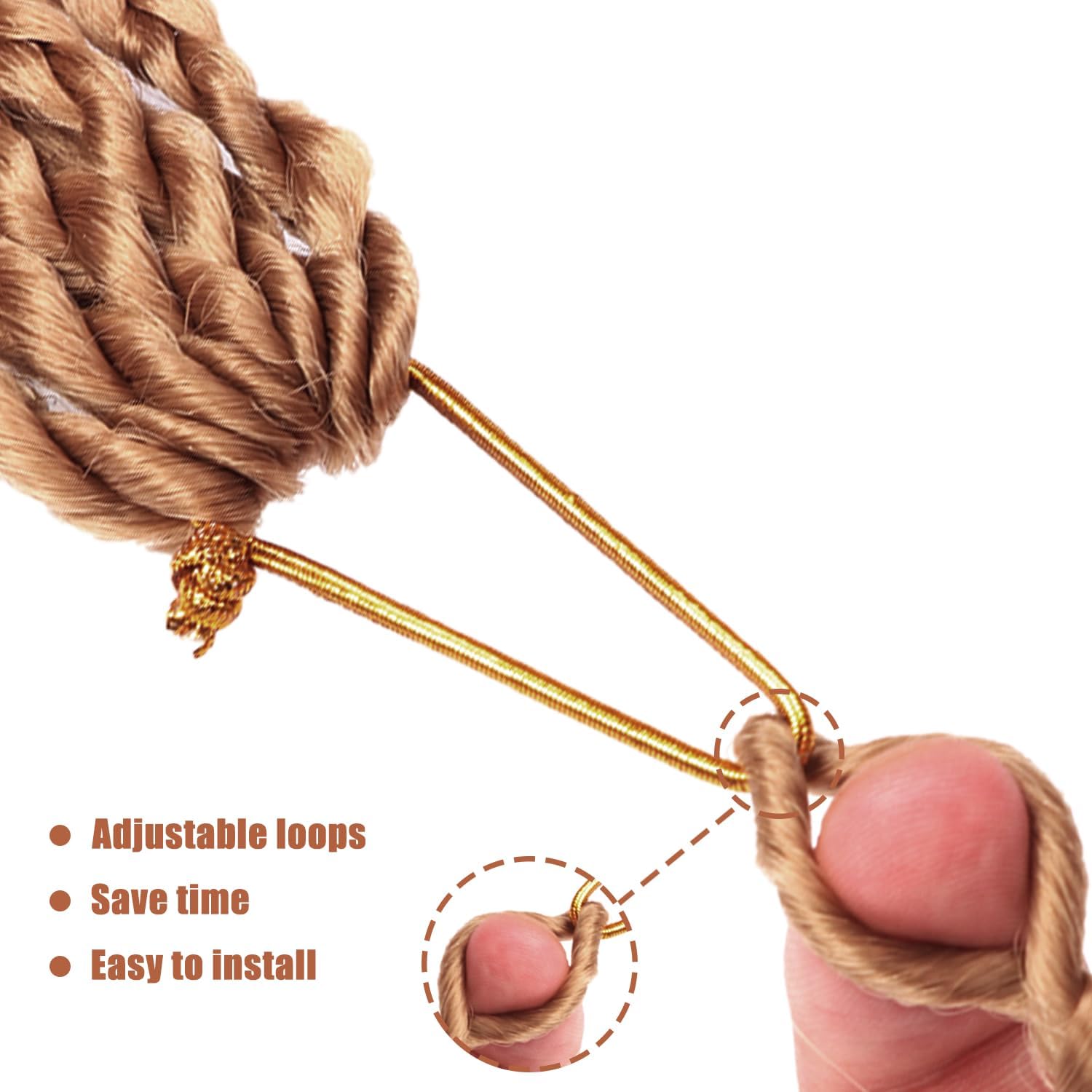 Faux Locks Crochet Braids - Soft Locs - 60,9 cm - Mèches bouclees, lot de 8