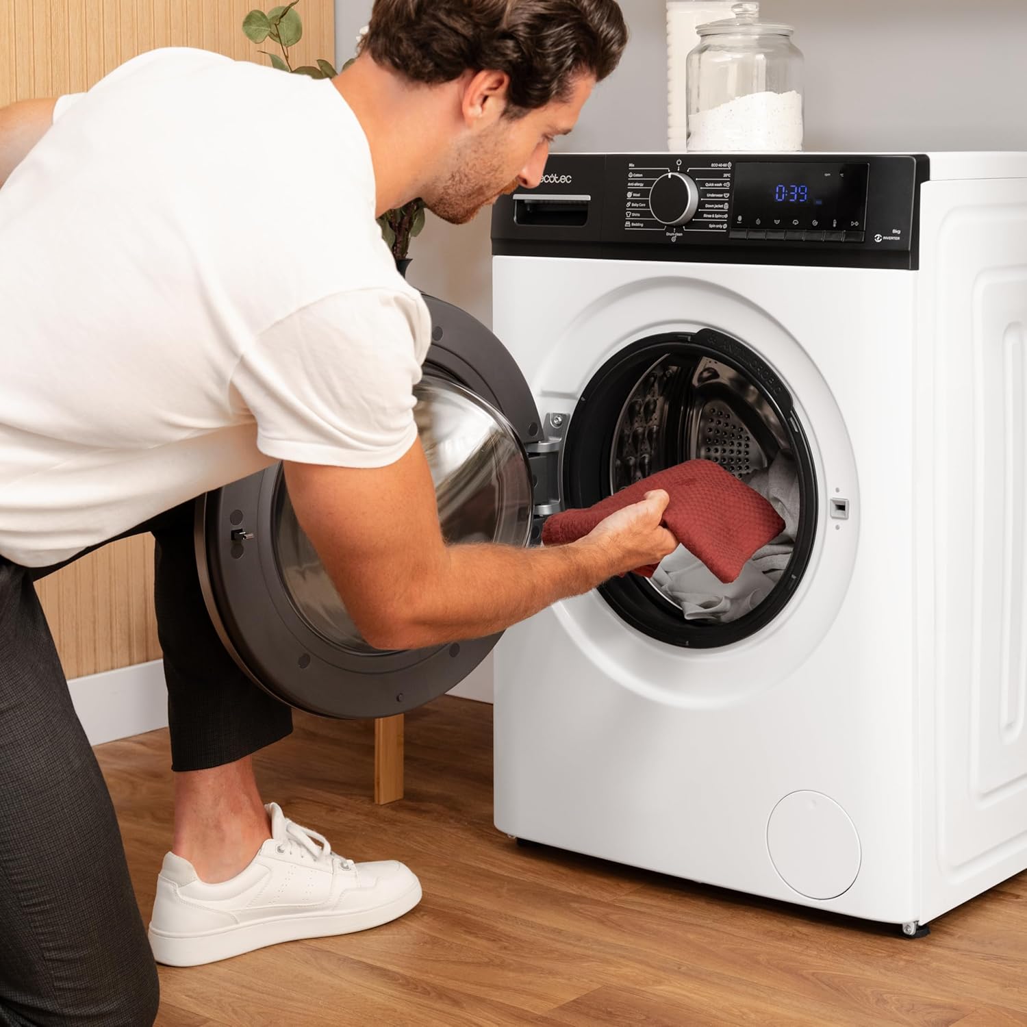 Cecotec - Bolero DressCode 10610 - 10kg, frontal, 1400rpm, vapeur, 15 programmes, Inverter 10610