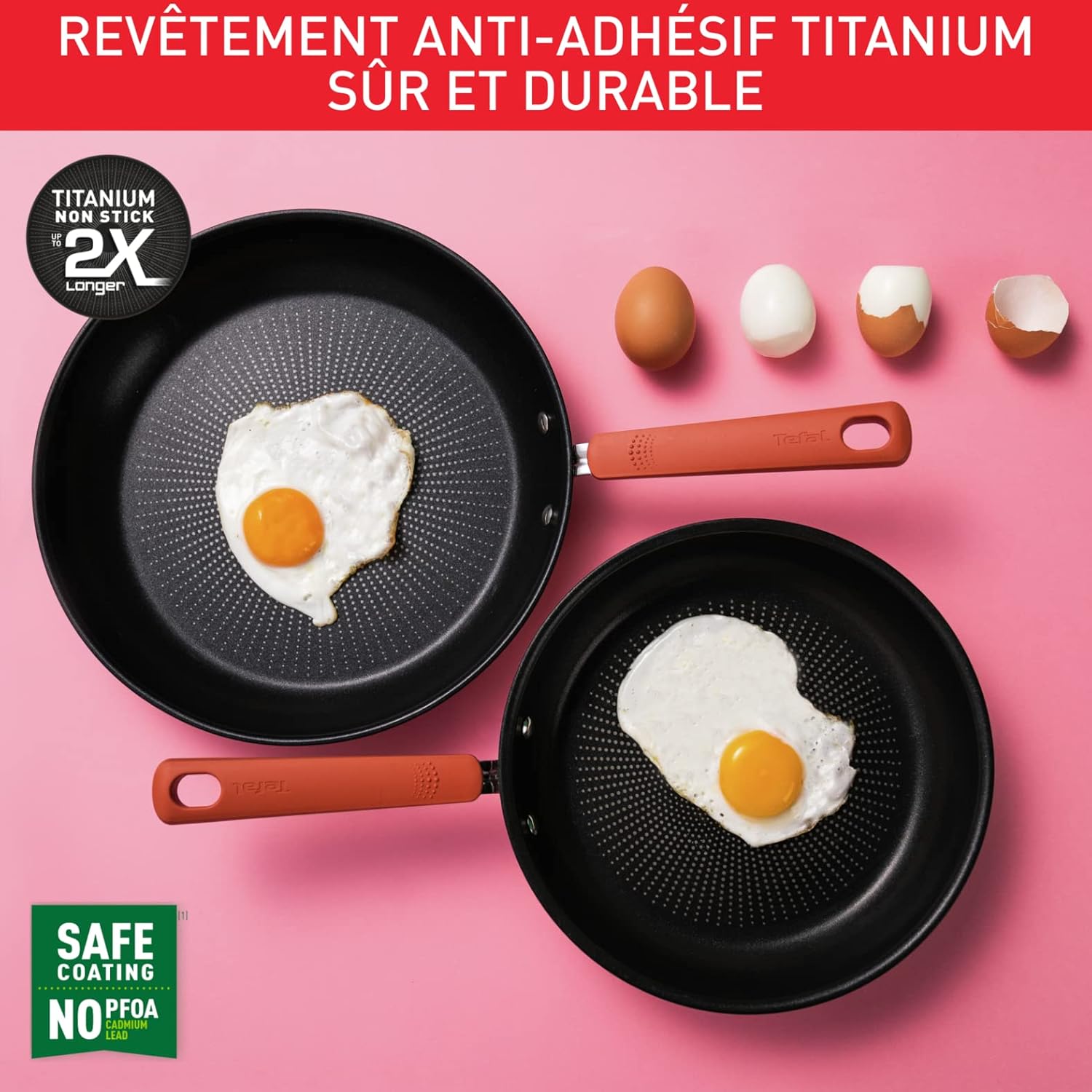 Tefal - OPTI'Space - batterie 6 pcs inox/antiadhésif, induction, G720S604