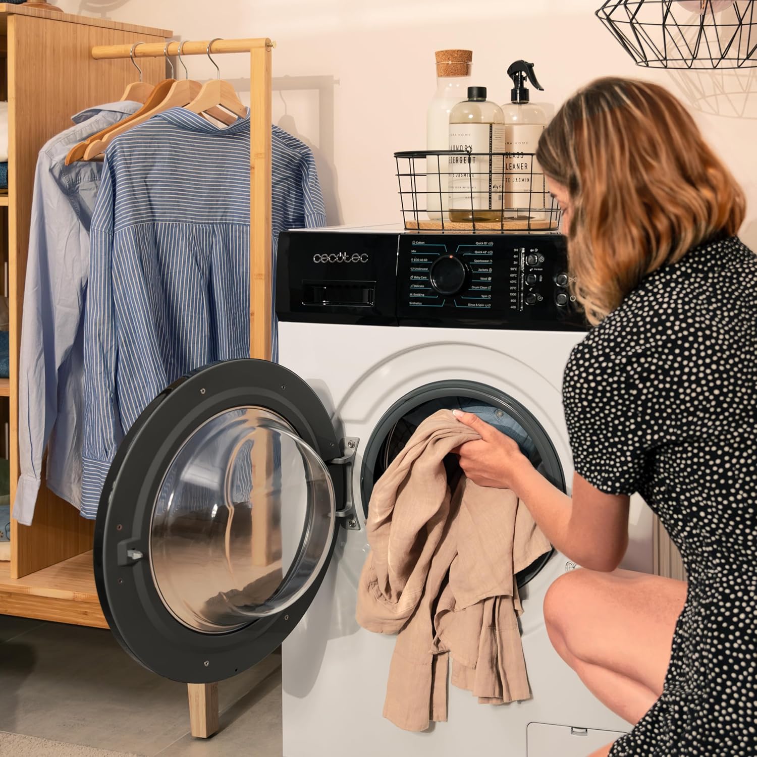 Cecotec - DressCode 620 E - 6 kg, 1000 RPM, 15 programmes, faible conso