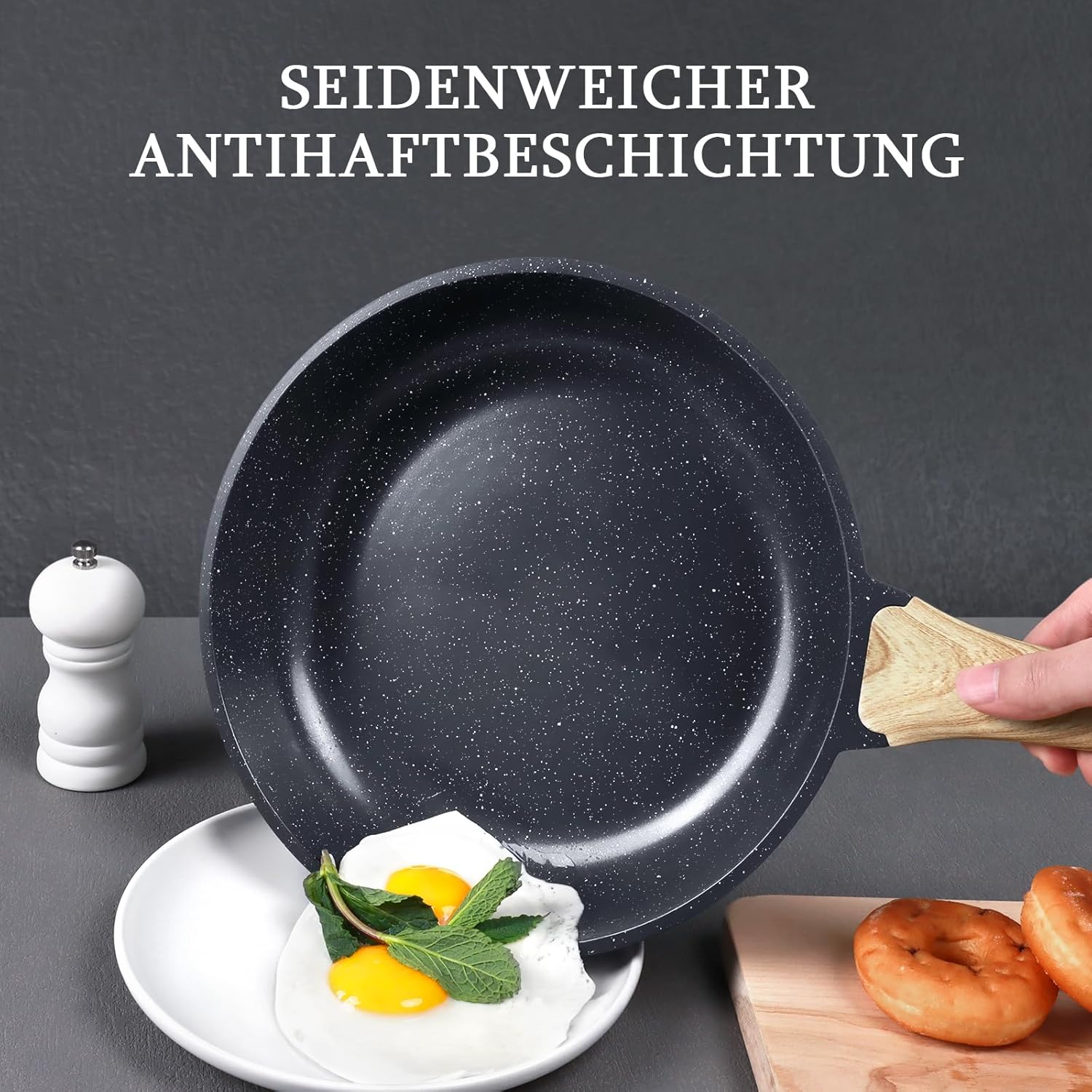 GiPP - poêle à frire en céramique - 24cm - antiadhésive, induction, sans PFAS/PFOA