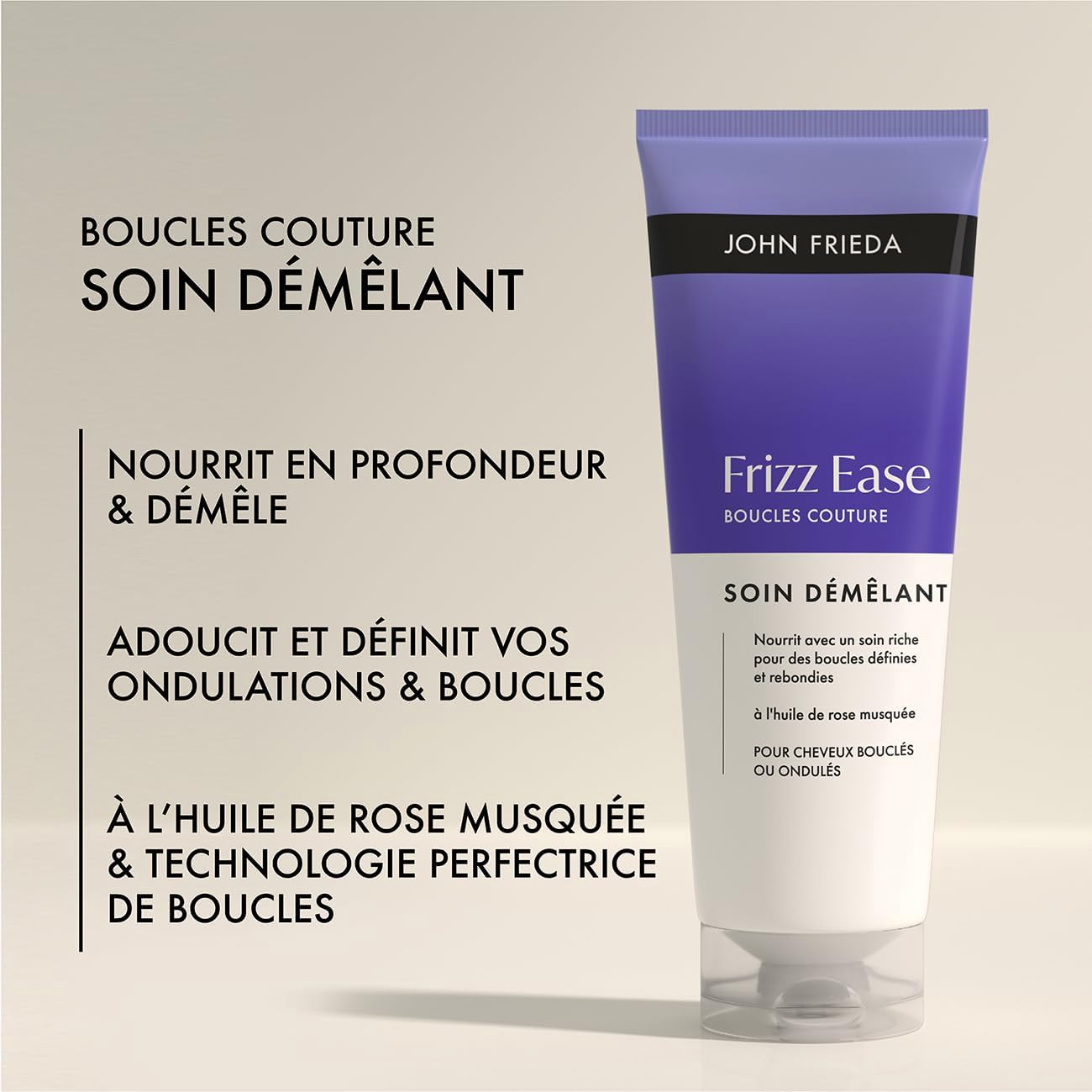 John Frieda - Frizz Ease Boucles Couture - 250ml - soin démêlant cheveux bouclés